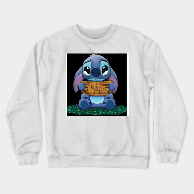 stitch hug Crewneck Sweatshirt by Noamdelf06